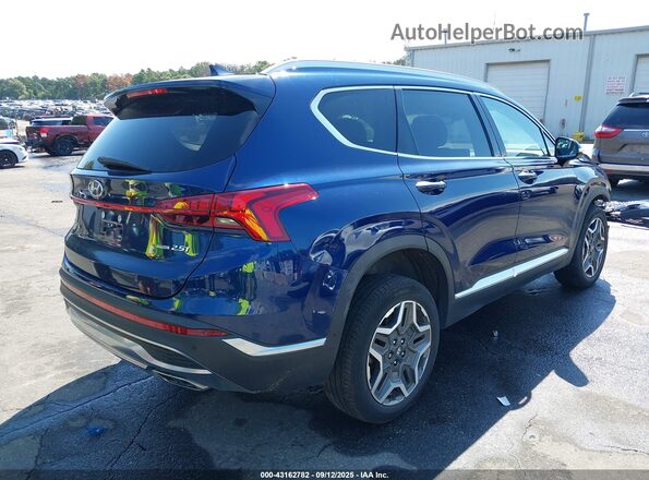 5NMS4DAL4NH411910 2022 HYUNDAI SANTA FE Blue Trasero derecho