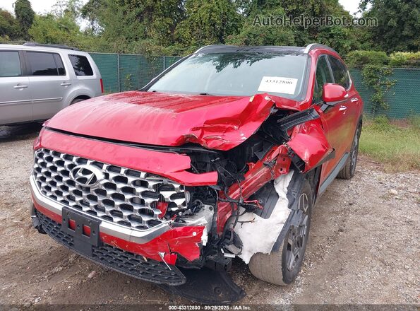 5NMS4DALXMH315956 2021 HYUNDAI SANTA FE Red 