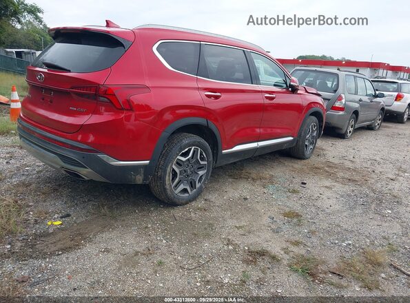 5NMS4DALXMH315956 2021 HYUNDAI SANTA FE Red 