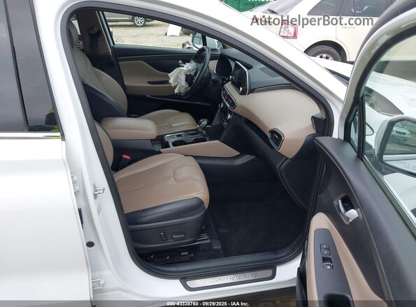 5NMS53AA6LH248258 2020 HYUNDAI SANTA FE White Vista interior delantera