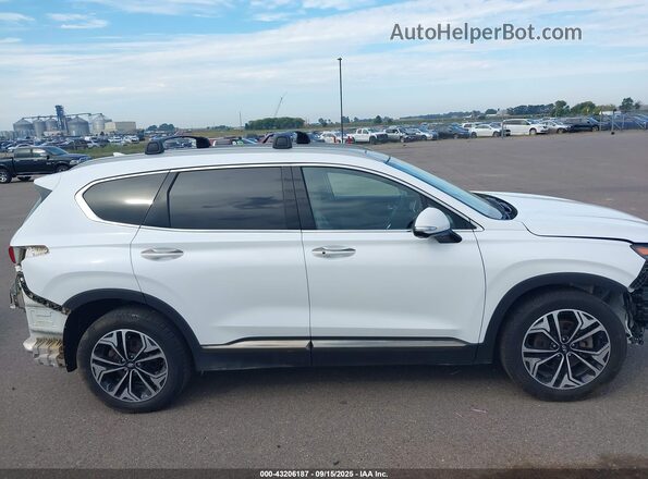 5NMS5CAA0LH223033 2020 HYUNDAI SANTA FE White Widok wnętrza z tyłu