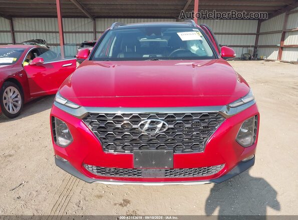 5NMS5CAA4LH292985 2020 HYUNDAI SANTA FE Red Vista del cuadro de instrumentos