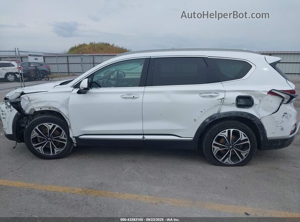 5NMS5CAA6KH010764 2019 HYUNDAI SANTA FE White Вид задньої частини салону