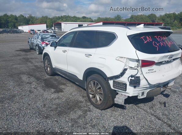 5NMS5CAD8LH264584 2020 HYUNDAI SANTA FE White Trasero izquierdo