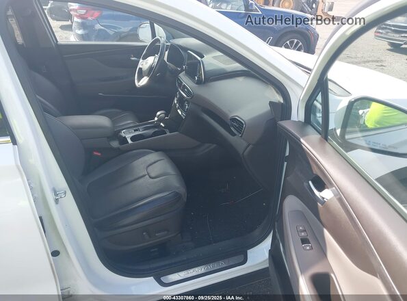 5NMS5CAD8LH264584 2020 HYUNDAI SANTA FE White Vista interior delantera