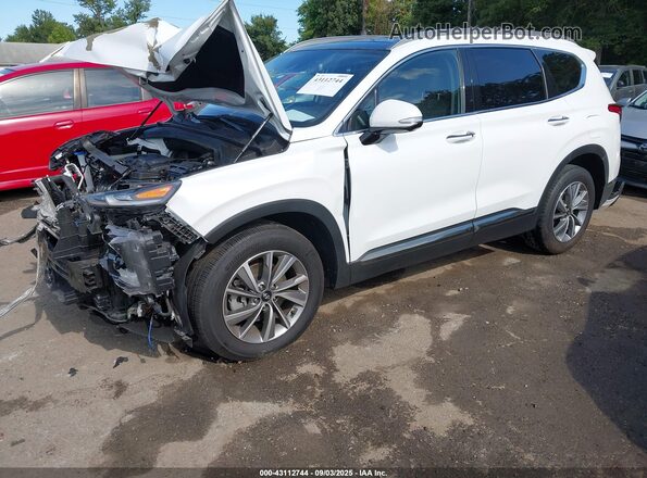 5NMS5CAD9LH150626 2020 HYUNDAI SANTA FE White Przód lewy