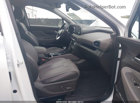 5NMS5CAD9LH150626 2020 HYUNDAI SANTA FE White Widok wnętrza z przodu