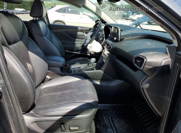 5NMS5CADXLH257099 2020 HYUNDAI SANTA Gray Widok wnętrza z przodu