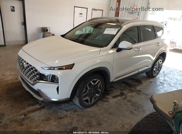 5NMS5DA14PH020755 2023 HYUNDAI SANTA FE HYBRID White წინა მარცხენა ხედი სამი მეოთხედიდან