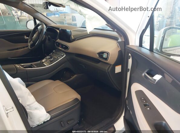 5NMS5DA14PH020755 2023 HYUNDAI SANTA FE HYBRID White წინა სალონის ხედი