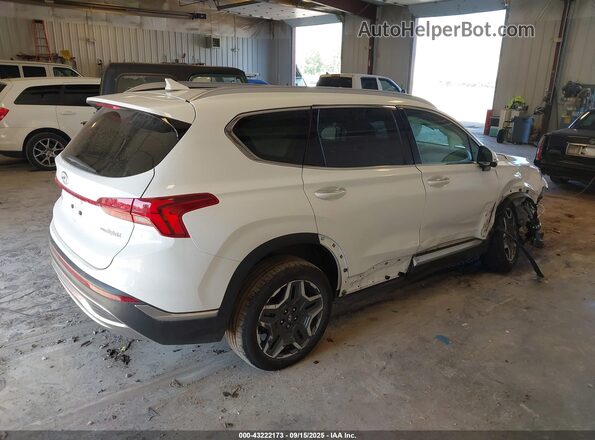 5NMS5DA14PH020755 2023 HYUNDAI SANTA FE HYBRID White უკანა მარჯვენა