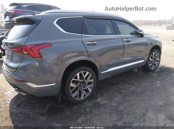 5NMS5DAL9PH482861 2023 HYUNDAI SANTA FE CALLIGRAPHY Gray Задня права чверть