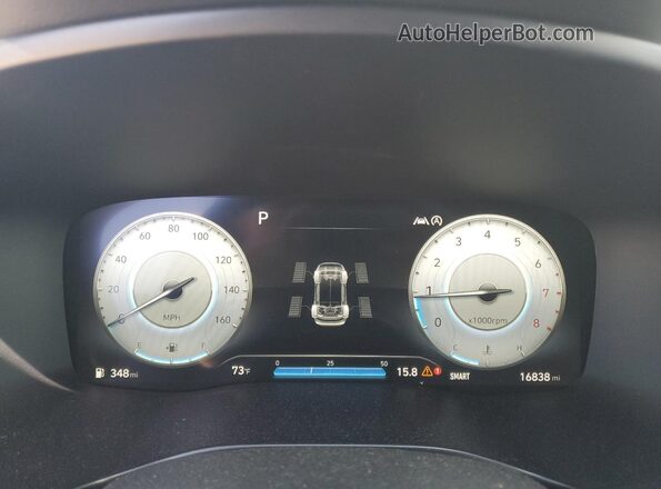 5NMS5DAL9PH652376 2023 HYUNDAI SANTA FE CALLIGRAPHY Black Instrument cluster view