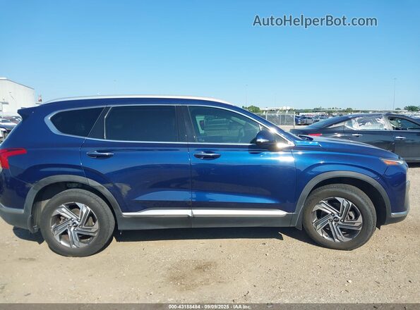5NMS64AJ4MH296541 2021 HYUNDAI SANTA FE Синий Вид задней части салона