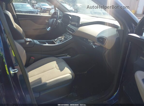 5NMS64AJ9MH363067 2021 HYUNDAI SANTA FE Blue Front interior view