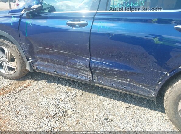 5NMS64AJ9MH363067 2021 HYUNDAI SANTA FE Blue Front view