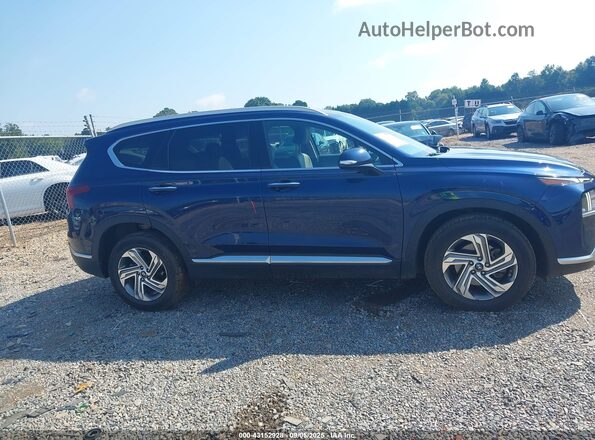 5NMS64AJ9MH363067 2021 HYUNDAI SANTA FE Blue Rear interior view