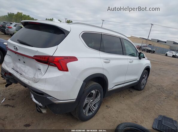 5NMS6DAJ1MH326367 2021 HYUNDAI SANTA FE Белый Передняя левая четверть