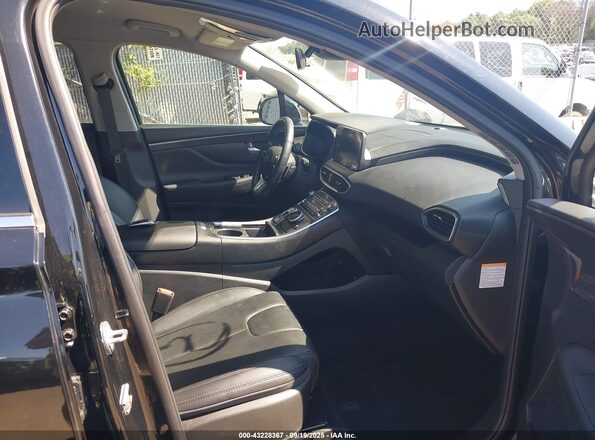 5NMS6DAJ3PH607039 2023 HYUNDAI SANTA FE Black Вид салону спереду