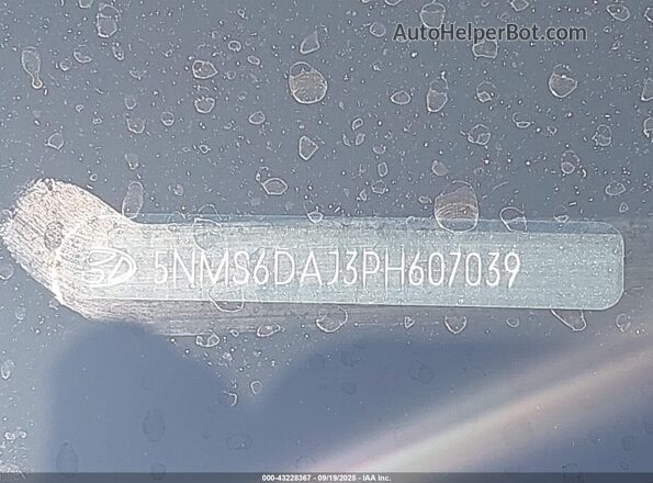 5NMS6DAJ3PH607039 2023 HYUNDAI SANTA FE Black 
