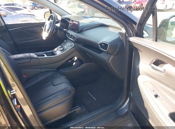 5NMS6DAJXPH615848 2023 HYUNDAI SANTA FE Gray Вид салону спереду