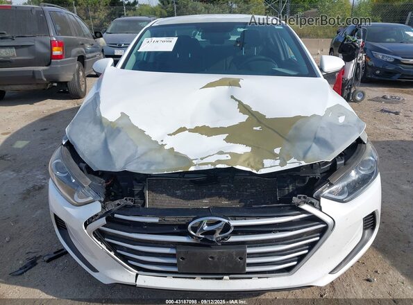 5NPD74LF0JH215631 2018 HYUNDAI ELANTRA White Սարքավորումների վահանակի տեսք