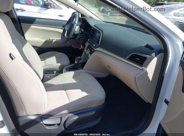 5NPD74LF0LH584931 2020 HYUNDAI ELANTRA White Widok wnętrza z przodu
