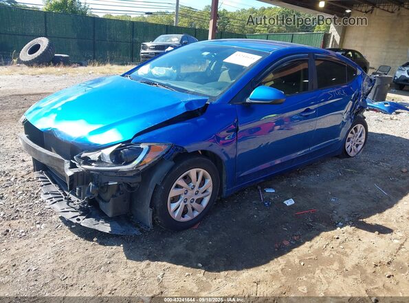 5NPD74LF1JH401243 2018 HYUNDAI ELANTRA Blue Przód lewy