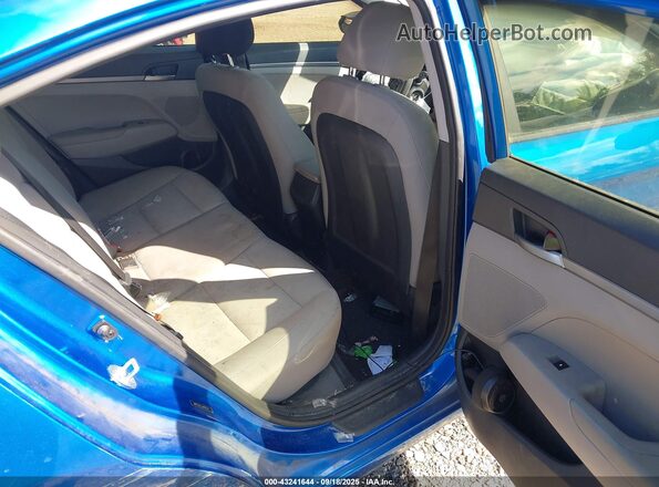 5NPD74LF1JH401243 2018 HYUNDAI ELANTRA Blue Widok naklejki z numerem VIN