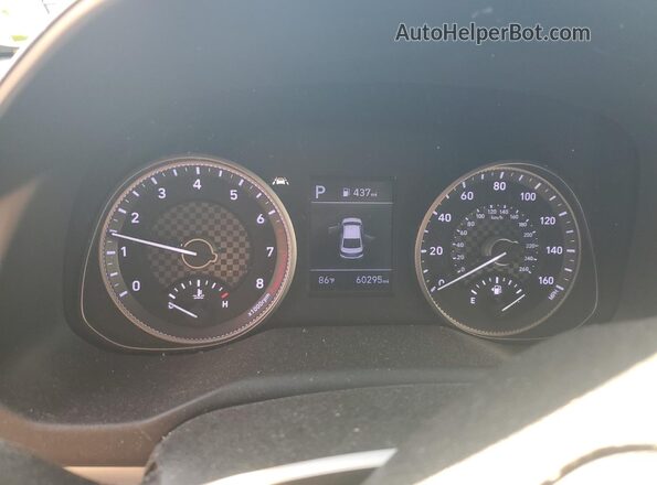 5NPD74LF1LH619122 2020 HYUNDAI ELANTRA Red Вид щитка приладів