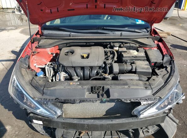 5NPD74LF1LH619122 2020 HYUNDAI ELANTRA Red Вид задньої частини салону