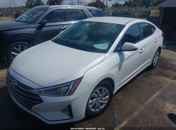 5NPD74LF2LH500608 2020 HYUNDAI ELANTRA White წინა მარცხენა ხედი სამი მეოთხედიდან