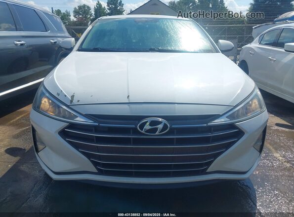 5NPD74LF2LH500608 2020 HYUNDAI ELANTRA White ხელსაწყოთა პანელის ხედი