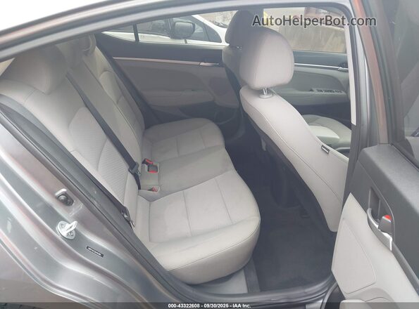 5NPD74LF5KH463861 2019 HYUNDAI ELANTRA Gray VIN կոդի պիտակի տեսք