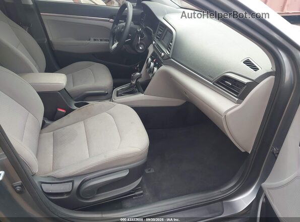 5NPD74LF5KH463861 2019 HYUNDAI ELANTRA Gray Սալոնի դիմացի տեսք