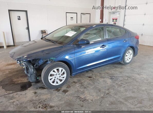 5NPD74LF6HH183424 2017 HYUNDAI ELANTRA Blue Front left