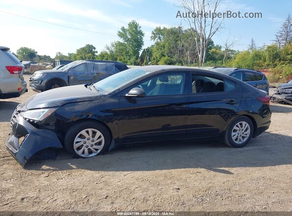 5NPD74LF7LH562876 2020 HYUNDAI ELANTRA Black Widok wnętrza z tyłu