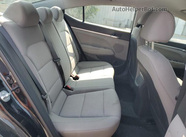 5NPD74LF8LH546864 2020 HYUNDAI ELANTRA Black უკანა სავარძლების ხედი