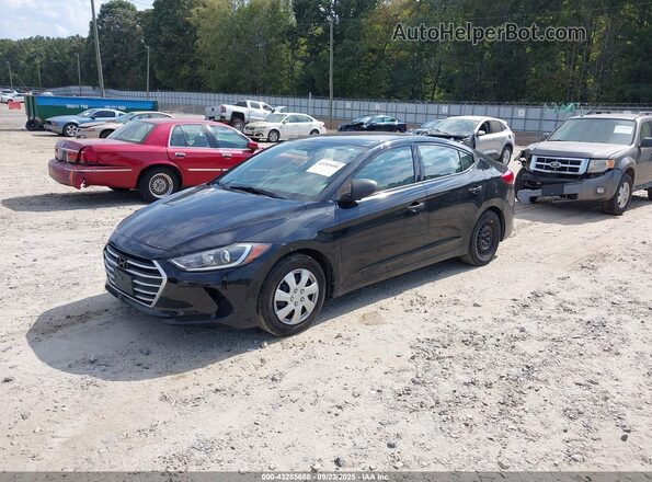 5NPD74LF9HH174751 2017 HYUNDAI ELANTRA Black წინა მარცხენა ხედი სამი მეოთხედიდან