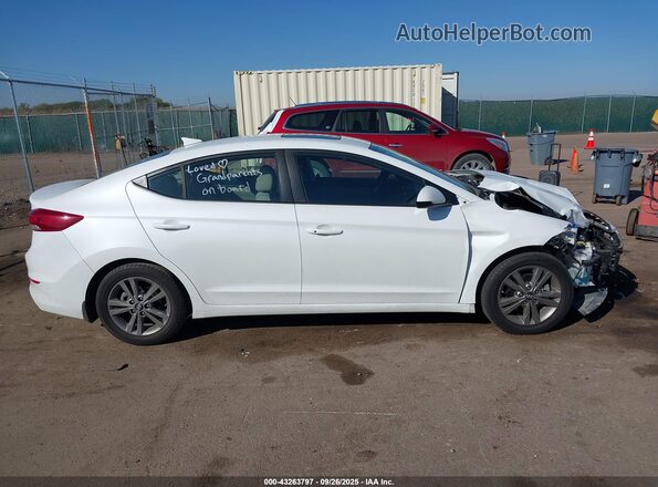 5NPD84LF0JH347981 2018 HYUNDAI ELANTRA White 