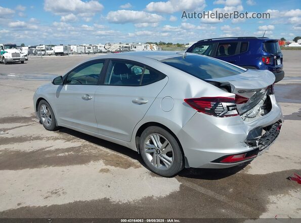 5NPD84LF0LH528047 2020 HYUNDAI ELANTRA Silver Rear left