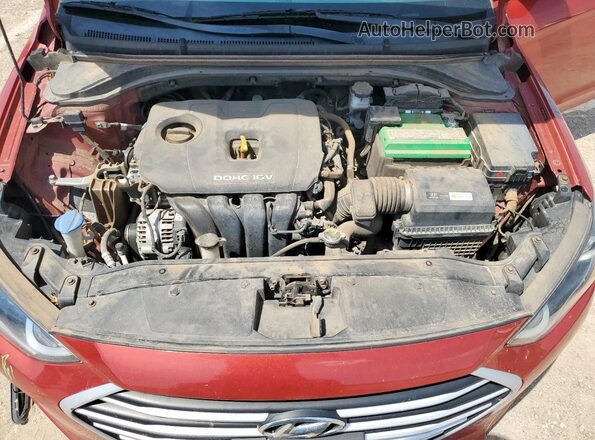 5NPD84LF1JH312236 2018 HYUNDAI ELANTRA Красный 