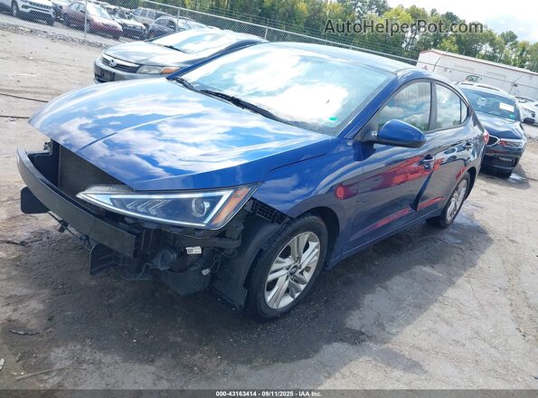 5NPD84LF1LH561655 2020 HYUNDAI ELANTRA Blue Front left