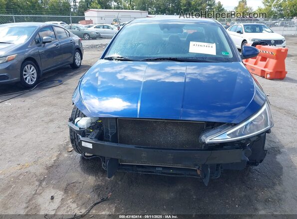 5NPD84LF1LH561655 2020 HYUNDAI ELANTRA Blue Rear interior view