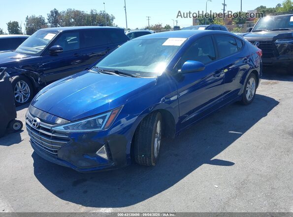 5NPD84LF1LH601815 2020 HYUNDAI ELANTRA Blue Առջևի ձախ երեք քառորդ տեսարան