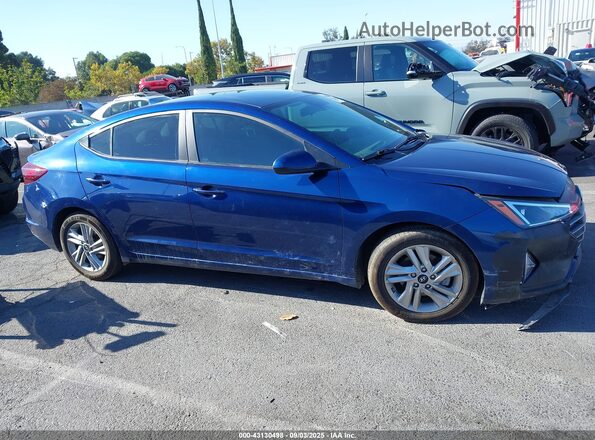 5NPD84LF1LH601815 2020 HYUNDAI ELANTRA Blue Սարքավորումների վահանակի տեսք