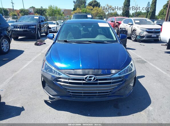 5NPD84LF1LH601815 2020 HYUNDAI ELANTRA Blue Առջևի վահանակի տեսք