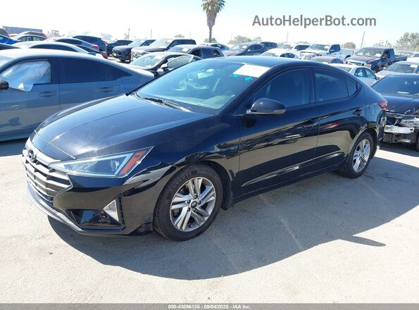 5NPD84LF1LH611230 2020 HYUNDAI ELANTRA Black წინა მარცხენა ხედი სამი მეოთხედიდან