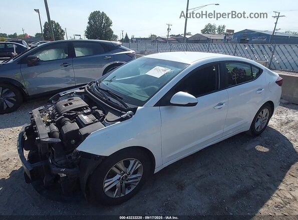 5NPD84LF3LH585293 2020 HYUNDAI ELANTRA White წინა მარცხენა ხედი სამი მეოთხედიდან