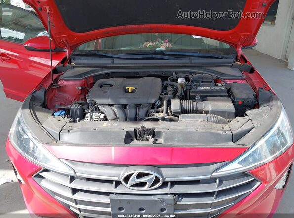 5NPD84LF3LH587934 2020 HYUNDAI ELANTRA Maroon Вид ззаду